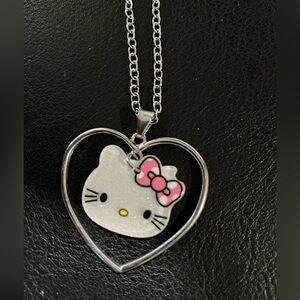 🧨Hello Kitty silver tone necklace